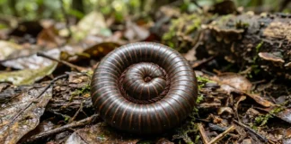Gongolo se enrola em espiral e libera composto irritante que protege o corpo e devolve nutrientes à floresta Gongolo se enrola em espiral e libera composto irritante que protege o corpo e devolve nutrientes à floresta
