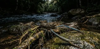 Pitu nasce em água salobra e sobe o rio à noite para completar a vida em água doce Pitu nasce em água salobra e sobe o rio à noite para completar a vida em água doce