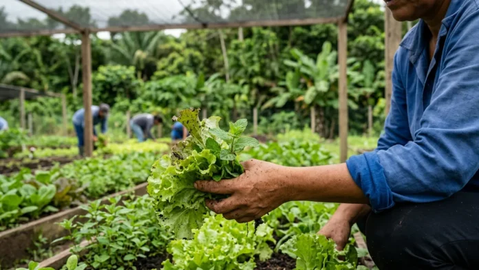 Curso gratuito de horta comunitária ensina cultivo e gestão
