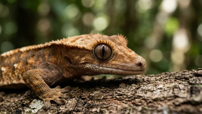 Lagartixa-de-crista limpa os olhos com a língua; entenda