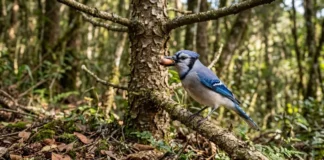 Gralha-azul enterra pinhões, recupera só parte deles e espalha araucárias pelas florestas do Sul do Brasil Gralha-azul enterra pinhões, recupera só parte deles e espalha araucárias pelas florestas do Sul do Brasil