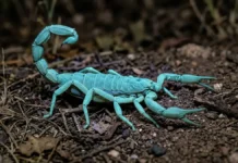 Escorpião brilha sob luz ultravioleta, carrega filhotes no dorso e mantém em aberto três hipóteses para a fluorescência Escorpião brilha sob luz ultravioleta, carrega filhotes no dorso e mantém em aberto três hipóteses para a fluorescência