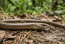 Lagarto-de-vidro não tem patas, quebra a cauda em vários pedaços e regenera uma versão mais curta Lagarto-de-vidro não tem patas, quebra a cauda em vários pedaços e regenera uma versão mais curta