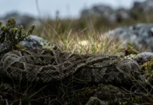 Cotiara permanece imóvel por dias em campos de altitude, reduz o metabolismo e usa a fosseta loreal para caçar no frio Cotiara permanece imóvel por dias em campos de altitude, reduz o metabolismo e usa a fosseta loreal para caçar no frio