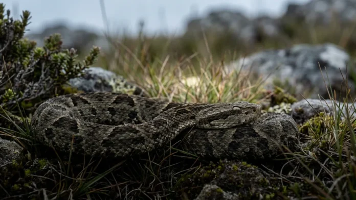 Cotiara permanece imóvel por dias em campos de altitude, reduz o metabolismo e usa a fosseta loreal para caçar no frio Cotiara permanece imóvel por dias em campos de altitude, reduz o metabolismo e usa a fosseta loreal para caçar no frio