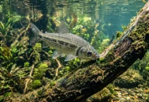 Piau raspa algas em troncos submersos, sobe o rio em cardume e troca as listras ao crescer Piau raspa algas em troncos submersos, sobe o rio em cardume e troca as listras ao crescer