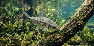 Piau raspa algas em troncos submersos, sobe o rio em cardume e troca as listras ao crescer Piau raspa algas em troncos submersos, sobe o rio em cardume e troca as listras ao crescer