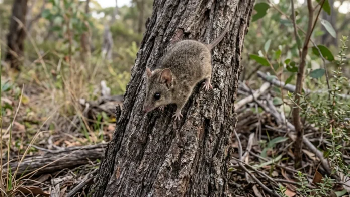 Dunnart da Ilha Kanguru, dado como terrestre, sobe em árvores e muda o monitoramento de um marsupial ameaçado