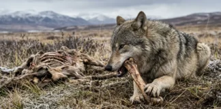 Lobos-cinzentos passam a roer mais ossos em períodos quentes, e o desgaste dos dentes registra a mudança na dieta Lobos-cinzentos passam a roer mais ossos em períodos quentes, e o desgaste dos dentes registra a mudança na dieta