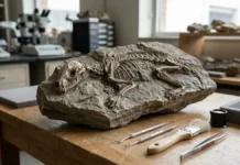 Fóssil encontrado na Espanha pertence a nova espécie de 6,5 milhões de anos e dobra a história evolutiva dos mustelídeos Fóssil encontrado na Espanha pertence a nova espécie de 6,5 milhões de anos e dobra a história evolutiva dos mustelídeos
