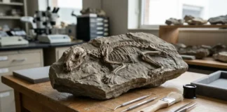 Fóssil encontrado na Espanha pertence a nova espécie de 6,5 milhões de anos e dobra a história evolutiva dos mustelídeos Fóssil encontrado na Espanha pertence a nova espécie de 6,5 milhões de anos e dobra a história evolutiva dos mustelídeos