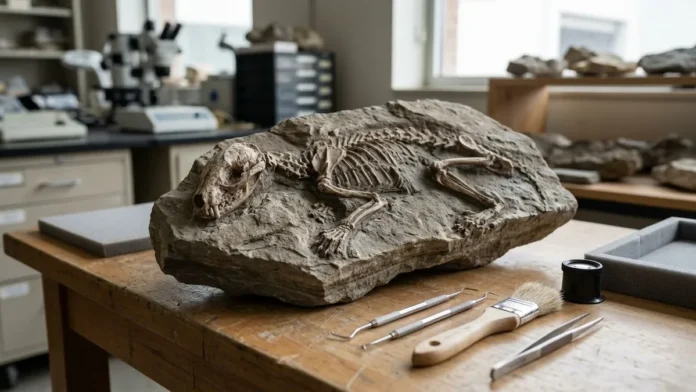 Fóssil encontrado na Espanha pertence a nova espécie de 6,5 milhões de anos e dobra a história evolutiva dos mustelídeos Fóssil encontrado na Espanha pertence a nova espécie de 6,5 milhões de anos e dobra a história evolutiva dos mustelídeos
