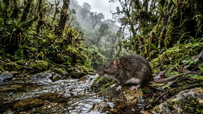 Pesquisadores descrevem novo rato semiaquático na floresta de neblina do Peru, onde nascem cursos ligados à bacia Amazônica Pesquisadores descrevem novo rato semiaquático na floresta de neblina do Peru, onde nascem cursos ligados à bacia Amazônica