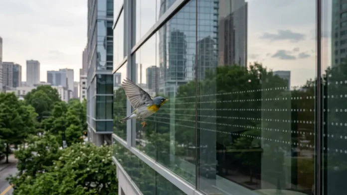 Estudantes criam ferramenta de dados em Atlanta para reduzir colisões de aves migratórias com prédios de vidro e mapear pontos de risco Estudantes criam ferramenta de dados em Atlanta para reduzir colisões de aves migratórias com prédios de vidro e mapear pontos de risco