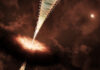 ALMA revela campo magnético em espiral e resolve mistério de 30 anos sobre jatos de estrelas jovens ALMA revela campo magnético em espiral e resolve mistério de 30 anos sobre jatos de estrelas jovens