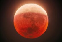 Lua cheia ficará vermelha em eclipse parcial de 96% nesta madrugada, visível nas Américas Lua cheia ficará vermelha em eclipse parcial de 96% nesta madrugada, visível nas Américas