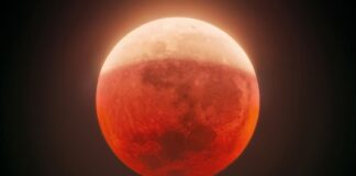 Lua cheia ficará vermelha em eclipse parcial de 96% nesta madrugada, visível nas Américas Lua cheia ficará vermelha em eclipse parcial de 96% nesta madrugada, visível nas Américas