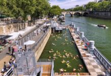 Rios antes evitados viram refúgio contra o calor e levam cidades europeias de volta à água Rios antes evitados viram refúgio contra o calor e levam cidades europeias de volta à água