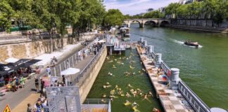 Rios antes evitados viram refúgio contra o calor e levam cidades europeias de volta à água Rios antes evitados viram refúgio contra o calor e levam cidades europeias de volta à água