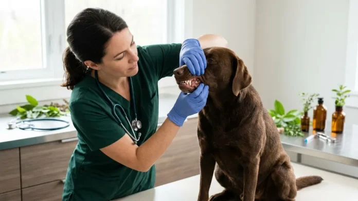 Extrato vegetal é proposto contra mau hálito canino, enquanto um odor pode sinalizar doença bucal e colocar três cuidados veterinários em foco Extrato vegetal é proposto contra mau hálito canino, enquanto um odor pode sinalizar doença bucal e colocar três cuidados veterinários em foco