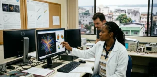 Colisões de oxigênio e neônio no CERN recriam matéria do início do Universo e revelam núcleos em forma de pino Colisões de oxigênio e neônio no CERN recriam matéria do início do Universo e revelam núcleos em forma de pino