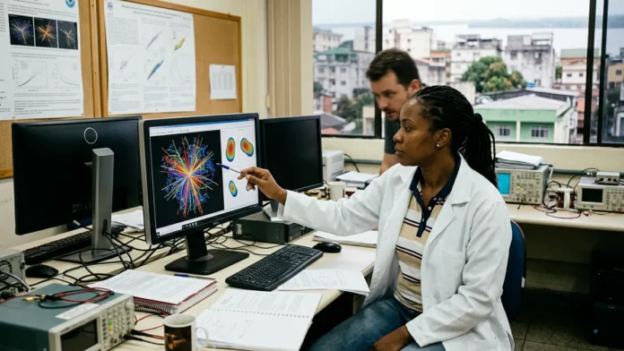 Colisões de oxigênio e neônio no CERN recriam matéria do início do Universo e revelam núcleos em forma de pino Colisões de oxigênio e neônio no CERN recriam matéria do início do Universo e revelam núcleos em forma de pino