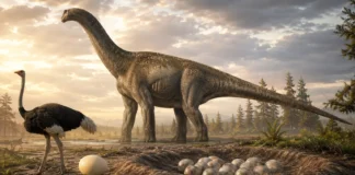 Dinossauros gigantes punham ovos menores que os maiores ovos de algumas aves modernas e a pista para esse paradoxo pode estar no tamanho do cérebro