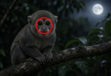 Macaco-da-noite é o único primata noturno das Américas e usa olhos enormes para caçar insetos no escuro da Amazônia sem competir com macacos do dia