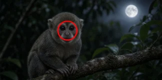 Macaco-da-noite é o único primata noturno das Américas e usa olhos enormes para caçar insetos no escuro da Amazônia sem competir com macacos do dia