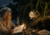 mulher desenhando na amazonia