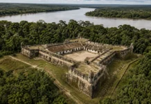 Portugal ergue fortaleza monumental no rio Guaporé, obras terminam em 1783 e construção reaparece após décadas tomada pela floresta