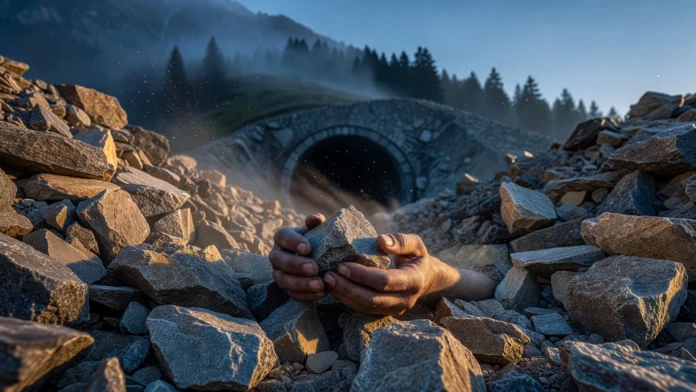 tunel-sao-gotardo-rocha-escavada-alpes-reciclagem