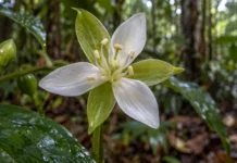 Árvore do Amazonas produz flores em grupos de três e rompe um padrão que domina sua família botânica