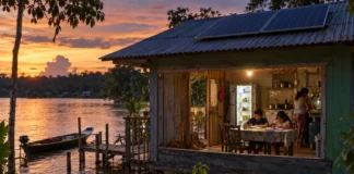 Em uma comunidade de Iranduba, a energia solar fez a geladeira funcionar à noite e mudou a hora de estudar, cozinhar e vender alimentos