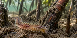 Um verme recolhido entre raízes de mangue na costa amazônica passou pelo microscópio e revelou uma espécie nova num ambiente que muda a cada maré