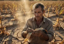 A pastagem secou e o milho murchou no pé sob o calor extremo; agricultores familiares pedem ajuda em 80% das perdas porque sozinhos não se reerguem na França
