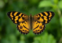 Um outro tipo de efeito borboleta: como borboletas coloridas e listradas com ilusões ópticas enganam os predadores