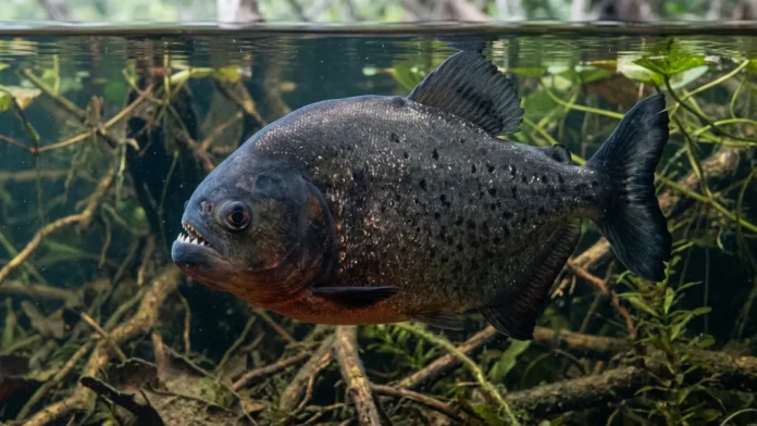 Piranha-preta concentra 320 newtons em um corpo de 1 quilo, troca dentes em blocos e usa o cardume para se defender Piranha-preta concentra 320 newtons em um corpo de 1 quilo, troca dentes em blocos e usa o cardume para se defender