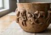 Uma peça de cerâmica tapajônica recebe figuras humanas e animais, cumpre duas funções e deixa de ser mero objeto de exposição no baixo Tapajós Uma peça de cerâmica tapajônica recebe figuras humanas e animais, cumpre duas funções e deixa de ser mero objeto de exposição no baixo Tapajós