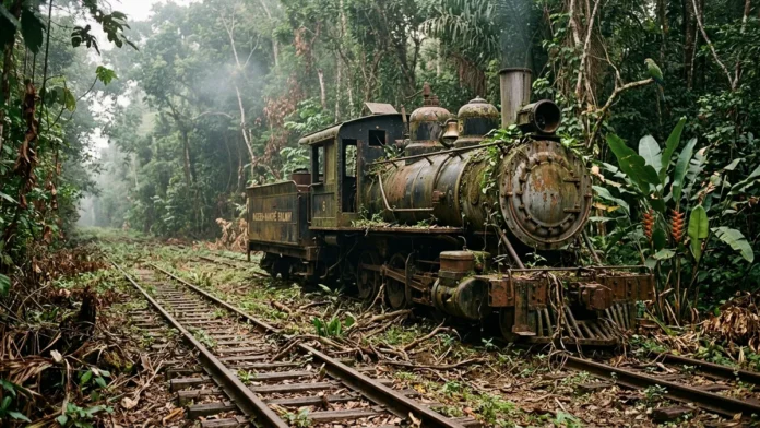 Ferrovia Madeira-Mamoré é construída entre 1907 e 1912 para contornar cachoeiras, enfrenta doenças e vira trecho turístico décadas depois Ferrovia Madeira-Mamoré é construída entre 1907 e 1912 para contornar cachoeiras, enfrenta doenças e vira trecho turístico décadas depois