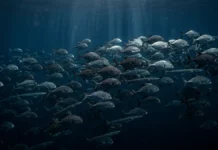 Pesca industrial esvazia peixes entre 200 e 1.000 metros há décadas, reduzindo uma teia escura que sustenta cardumes da superfície Pesca industrial esvazia peixes entre 200 e 1.000 metros há décadas, reduzindo uma teia escura que sustenta cardumes da superfície