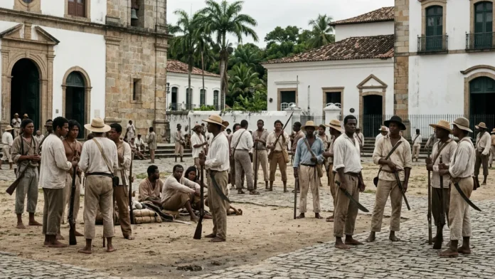 Revoltosos tomam Belém em 6 de janeiro de 1835, capturam e executam governador no dia seguinte Revoltosos tomam Belém em 6 de janeiro de 1835, capturam e executam governador no dia seguinte