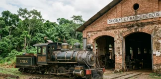 Dois governos recuperam locomotiva e oficina da Madeira-Mamoré, que atravessaram o século XX entre glória e abandono, para formar museu em Porto Velho Dois governos recuperam locomotiva e oficina da Madeira-Mamoré, que atravessaram o século XX entre glória e abandono, para formar museu em Porto Velho