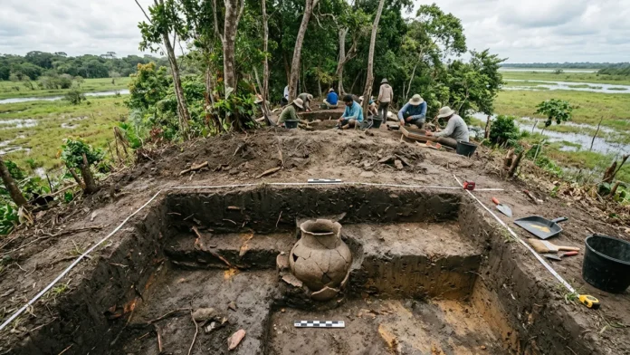Tesos do Marajó reuniam três usos e revelavam urnas funerárias no aterro habitado, em estudos iniciados no século XIX Tesos do Marajó reuniam três usos e revelavam urnas funerárias no aterro habitado, em estudos iniciados no século XIX