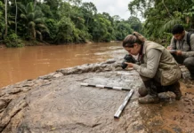 Rio sobe e baixa, gravuras rupestres no Pará ficam acessíveis por uma janela curta entre duas cheias Rio sobe e baixa, gravuras rupestres no Pará ficam acessíveis por uma janela curta entre duas cheias