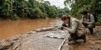 Rio sobe e baixa, gravuras rupestres no Pará ficam acessíveis por uma janela curta entre duas cheias Rio sobe e baixa, gravuras rupestres no Pará ficam acessíveis por uma janela curta entre duas cheias