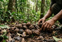 Em Roraima, 36 famílias mantêm coleta de castanha enquanto torre e carbono protegem 14 mil hectares Em Roraima, 36 famílias mantêm coleta de castanha enquanto torre e carbono protegem 14 mil hectares