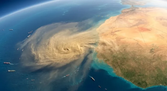 Nuvem de poeira cobre o oeste da África e segue para o Atlântico, mas pode não cruzar o oceano