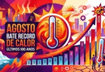 Agosto bate recorde de calor em 100 anos, enquanto oceanos aquecem e El Niño avança Agosto bate recorde de calor em 100 anos, enquanto oceanos aquecem e El Niño avança