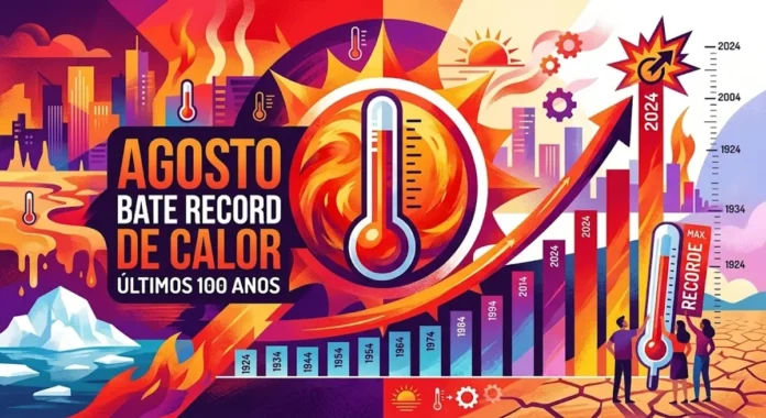 Agosto bate recorde de calor em 100 anos, enquanto oceanos aquecem e El Niño avança
